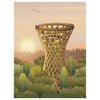 Vissevasse Forest Tower Plakat, 30 x 40 cm