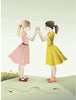 Vissevasse Hand-Clapping Girls Plakat, 15X21 Cm