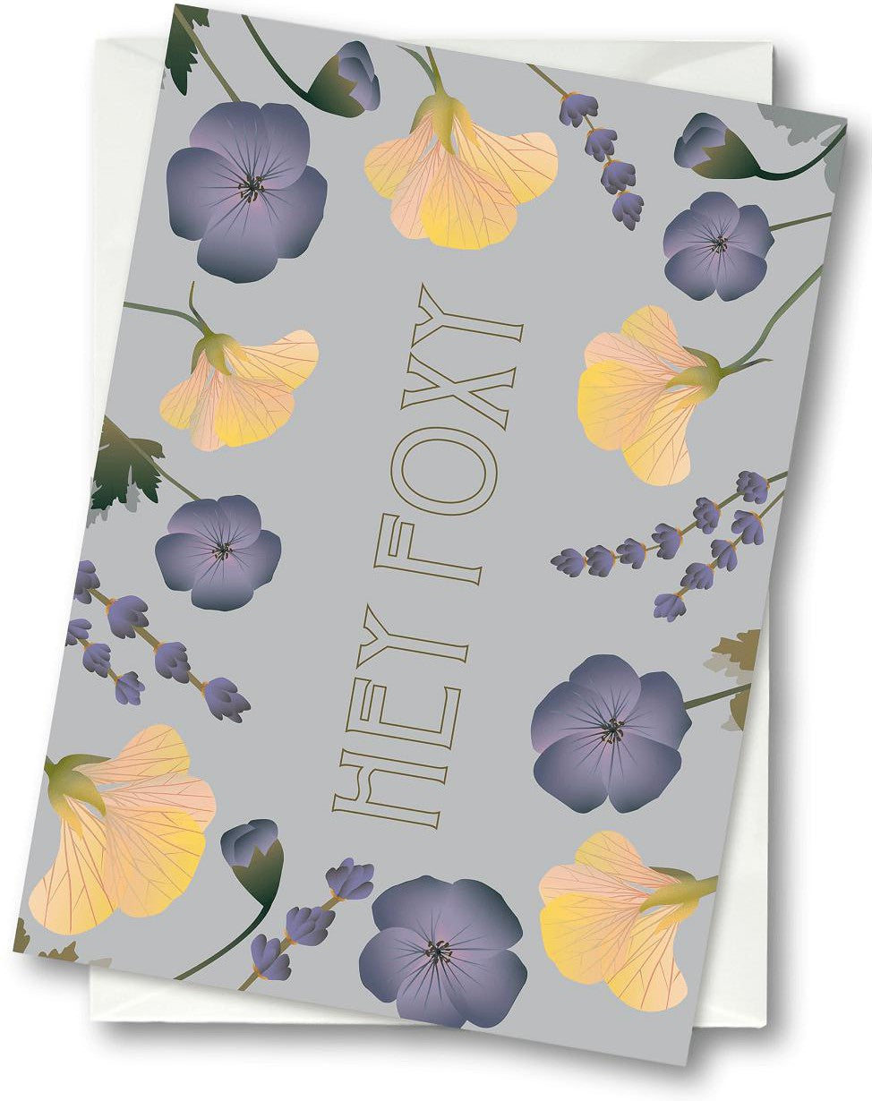 [product_category]-Vissevasse Hey Foxy Flower Bouquet Greeting Card, 10,5x15cm-Vissevasse-5713138715207-F-2017-152-XS-VIS-1