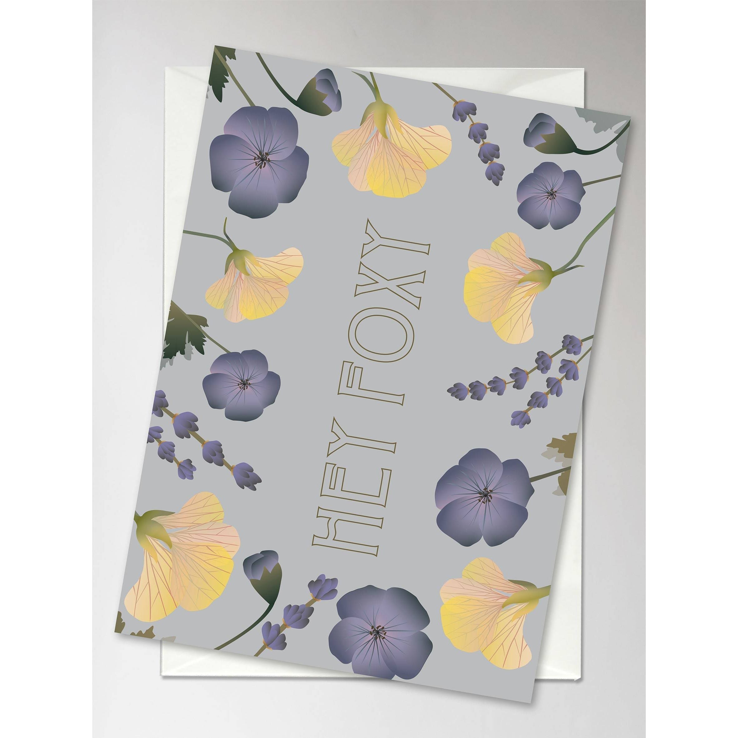 [product_category]-Vissevasse Hey Foxy Flower Bouquet Greeting Card, 10,5x15cm-Vissevasse-5713138715207-F-2017-152-XS-VIS-2