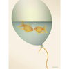 Vissevasse Love In A Bubble Plakat, 50X70 Cm