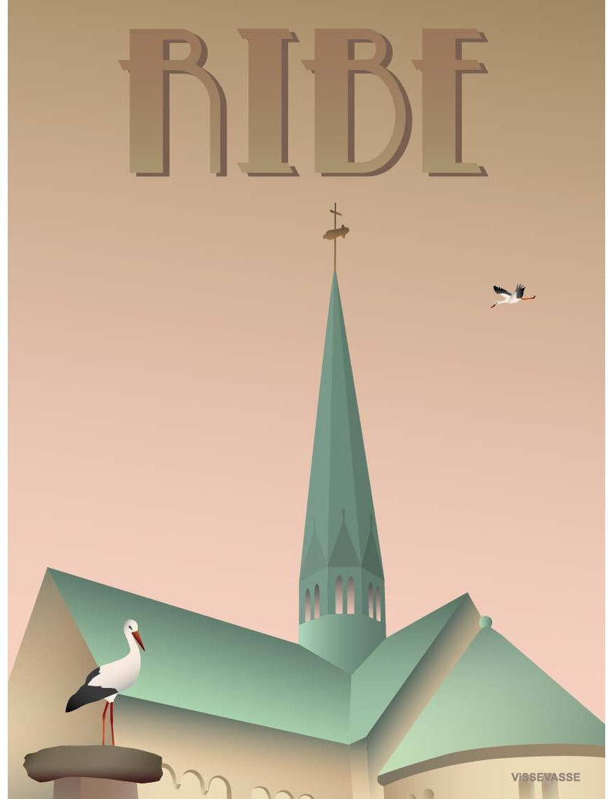 [product_category]-Vissevasse Ribe Storks Poster, 15 X21 Cm-Vissevasse-5713138530114-F-2015-301-S-VIS-1