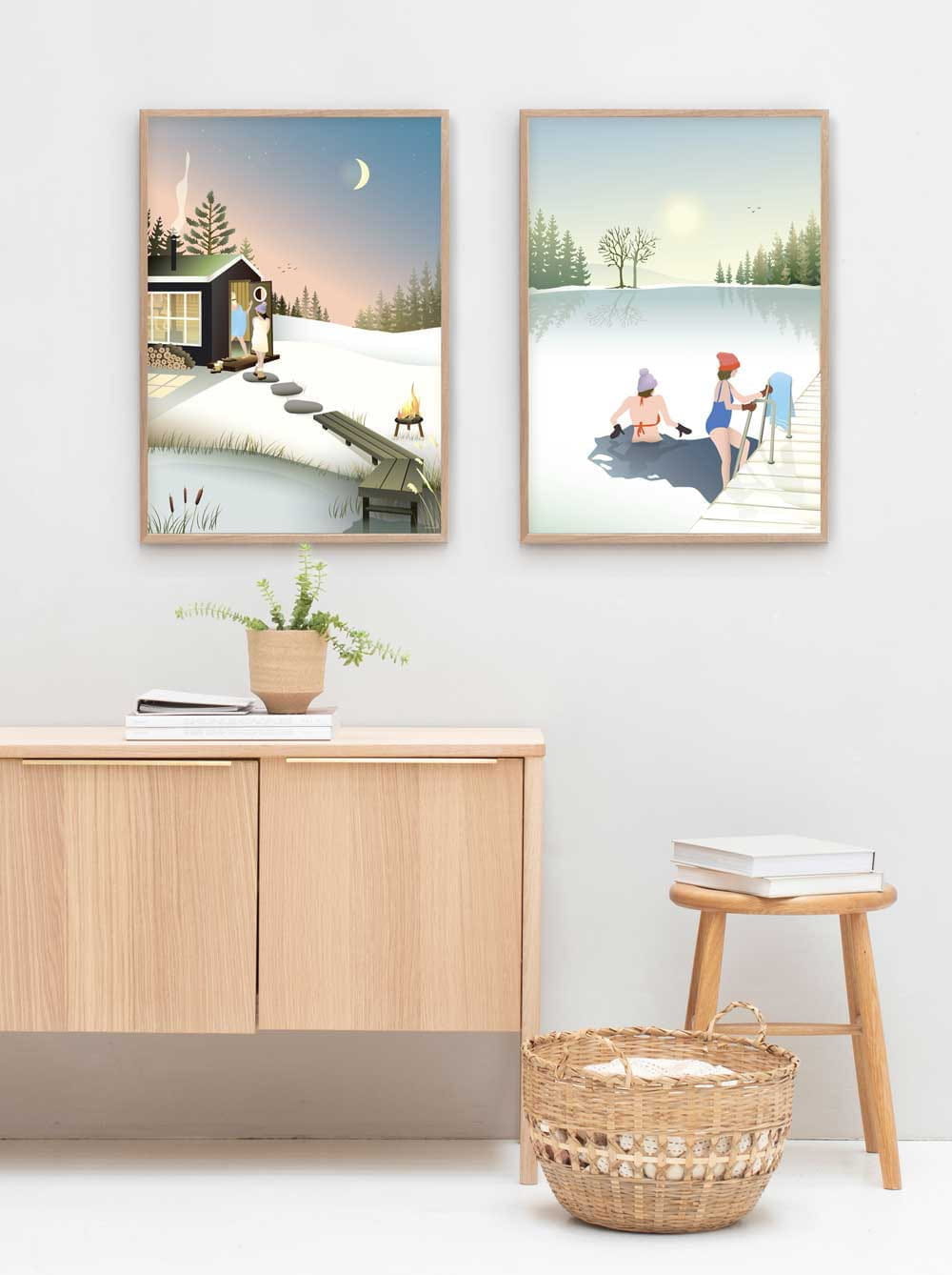 Vissevasse Sauna Plakat, 70x100 cm