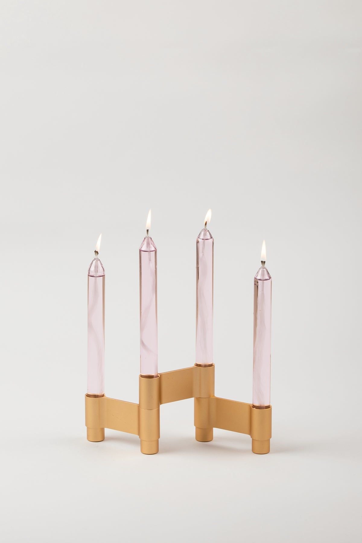 Studio About Link Candle Holder, Golden Anodized