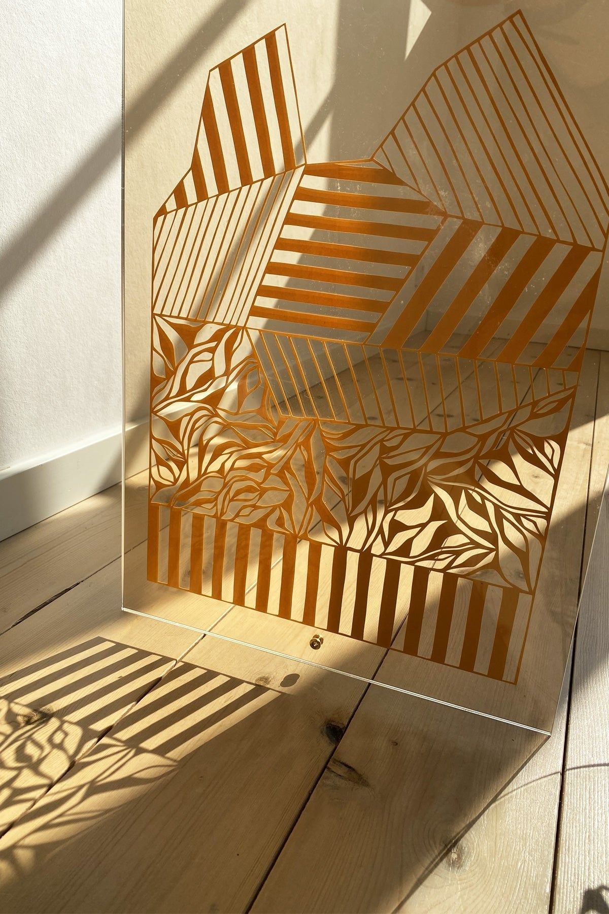 Studio About Papercut A3 Geometrisk rektangel, majs gul