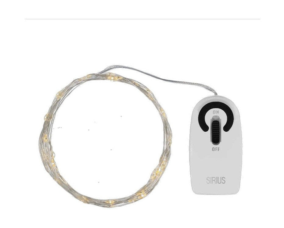 Sirius Knirke Light Chain 40L, klar/sølv
