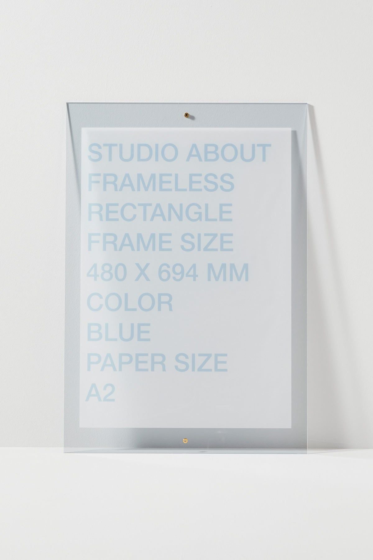 Studio About rammeløs ramme A2 -rektangel, blå
