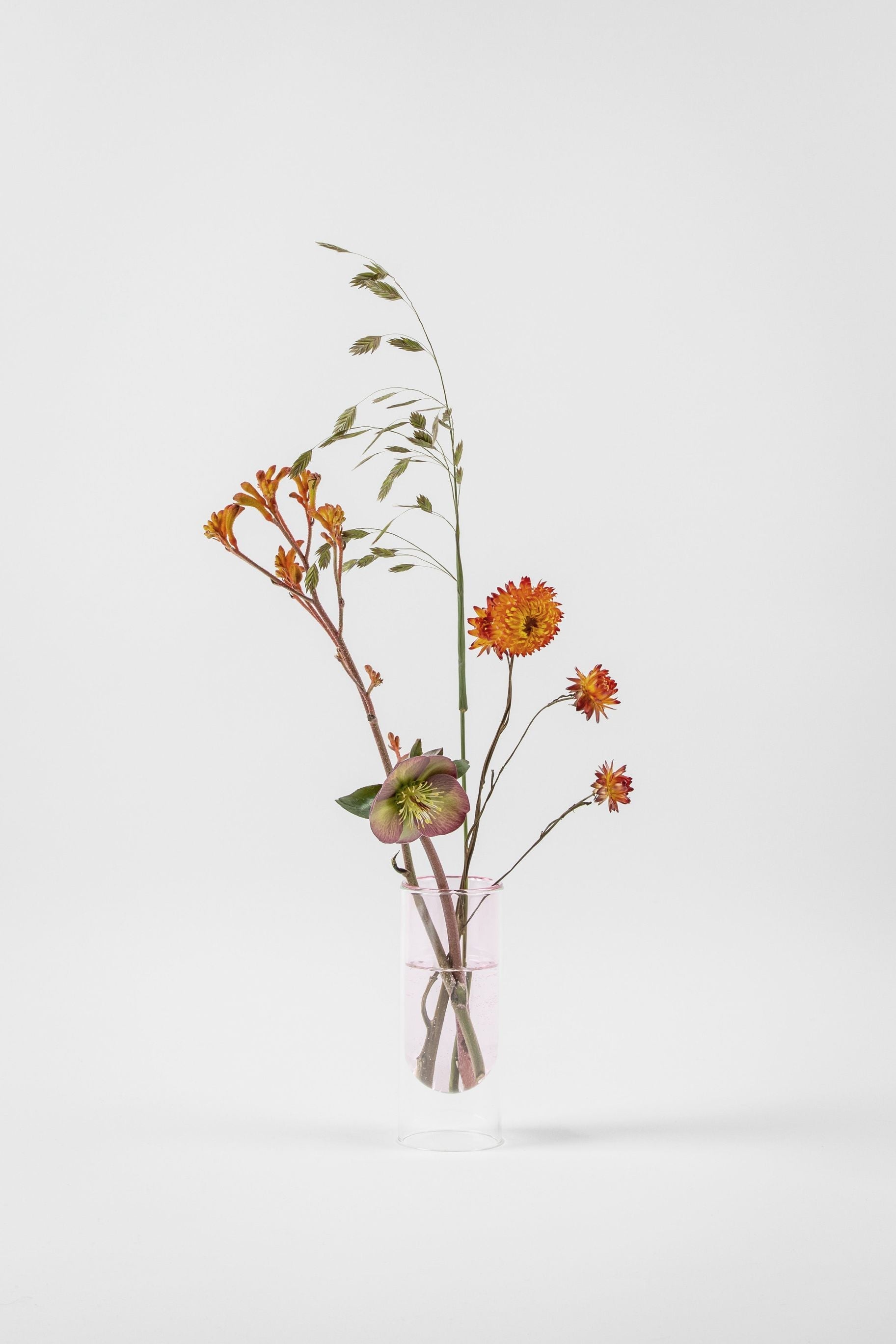 Studio About blomsterrørvase 16 cm, rose