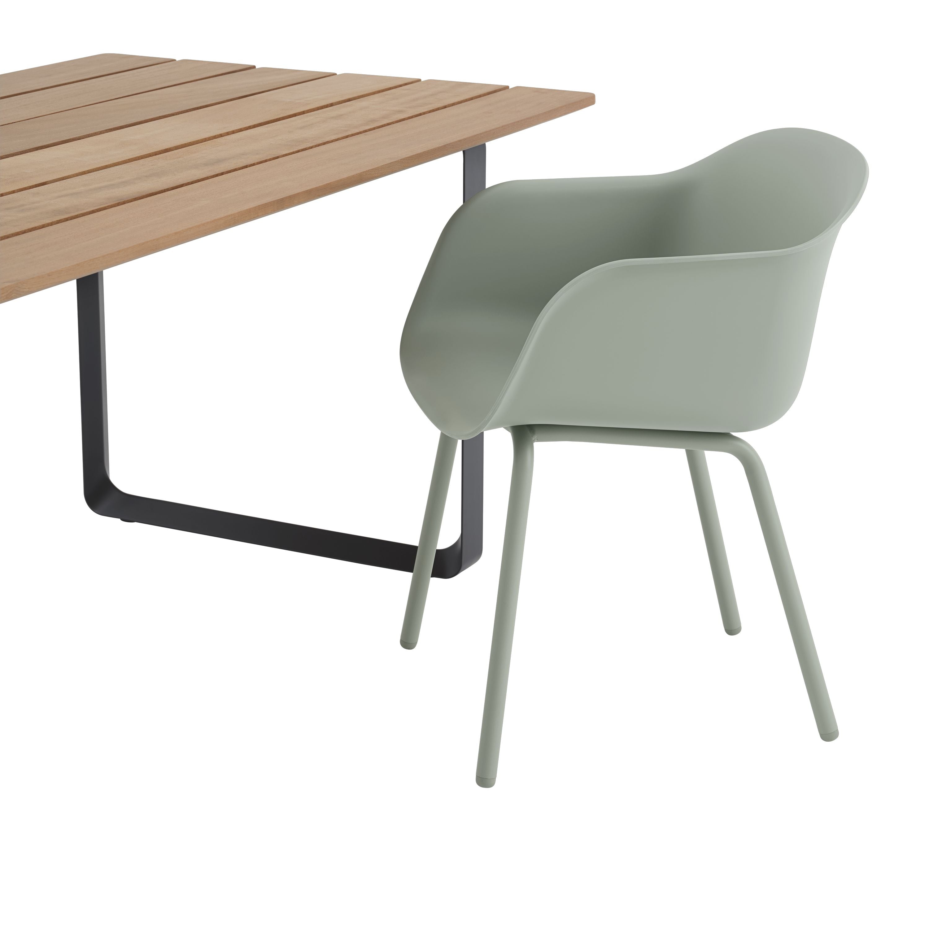 Muuto 70/70 Outdoor Table Sapele Mahogany/Anthracite Black, 225 X 90 Cm