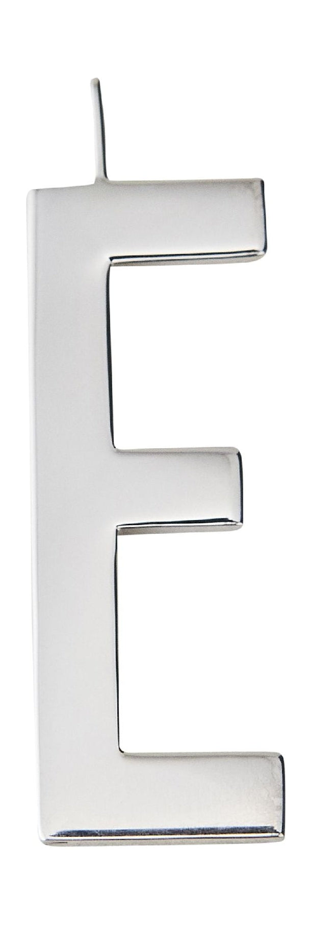 Design Letters til indledende halskæde 30 mm sølv, E