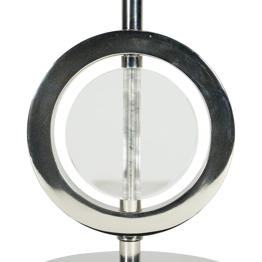 Authentic Models Art Déco Circle Lampe Single, Sølv