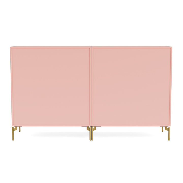 Montana Couple Sideboard With Legs, Ruby/Brass