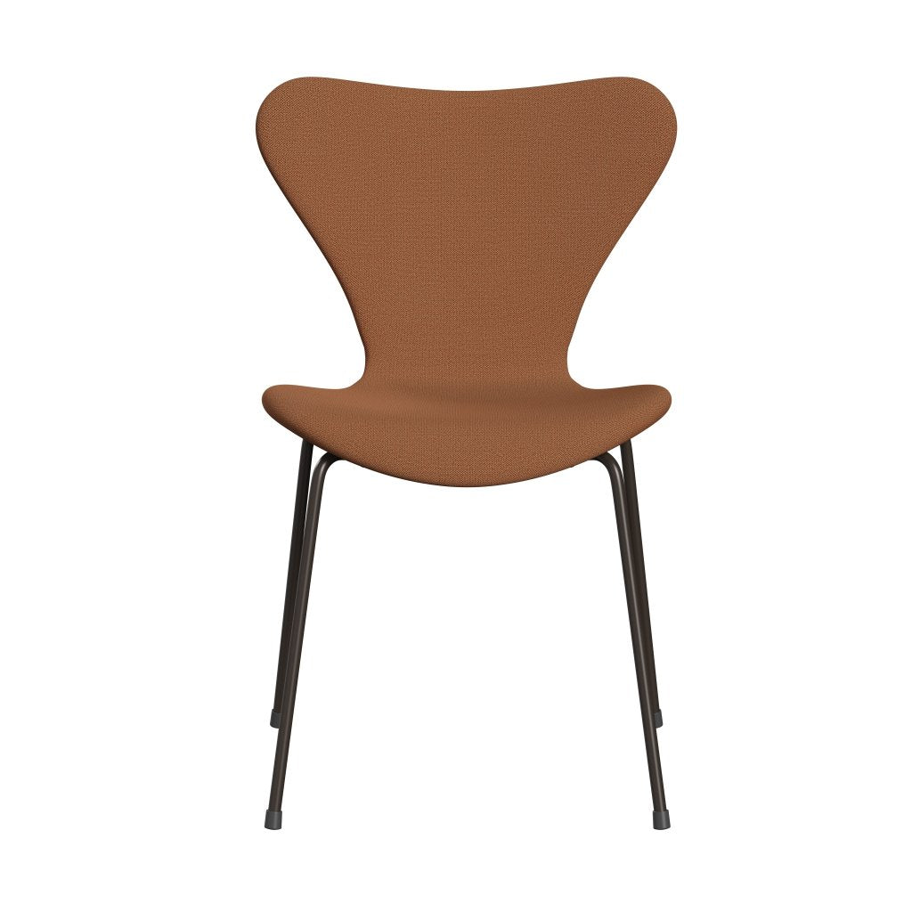 Fritz Hansen 3107 Stol Fuldpolstret, Brown Bronze/Capture Kobber