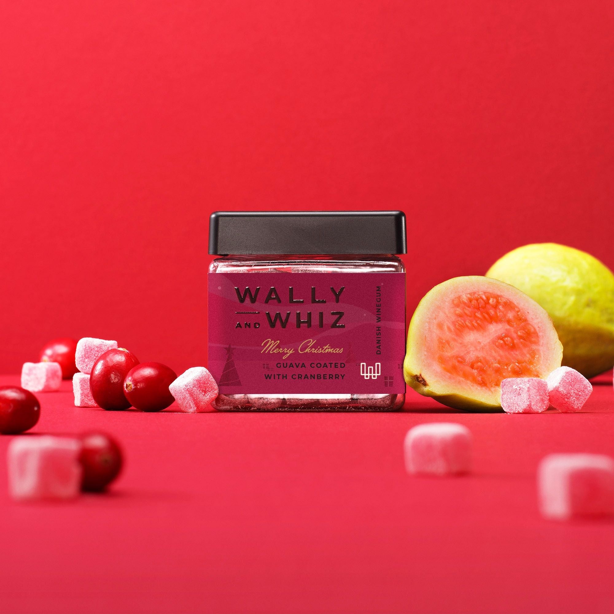 Wally og Whiz Reindeer Red 1 Lille terning Guava W Cranberry 140g