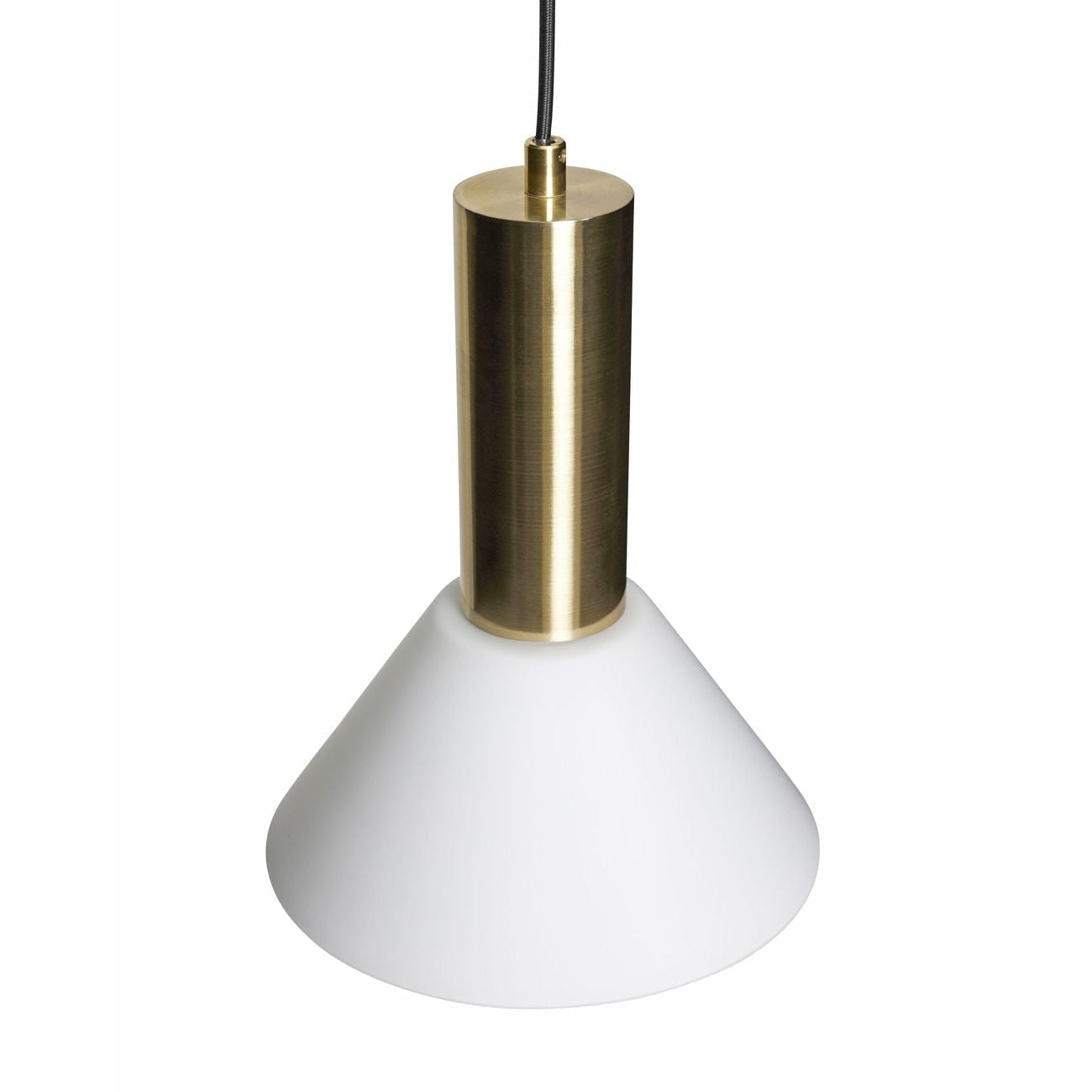 Hübsch Contrast Loftslampe/Pendel, Messingfarve/Hvid