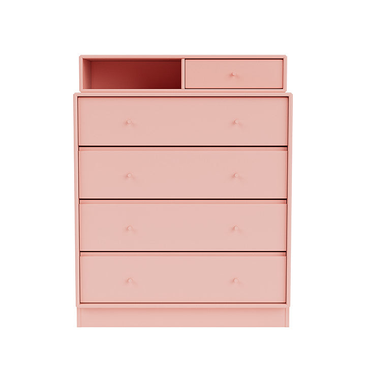 Montana Keep Chest Of Drawers With 7 Cm Plinth, Ruby