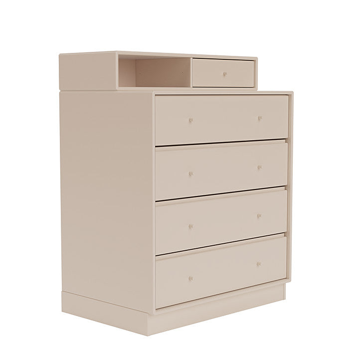 Montana Keep Chest Of Drawers With 7 Cm Plinth, Clay