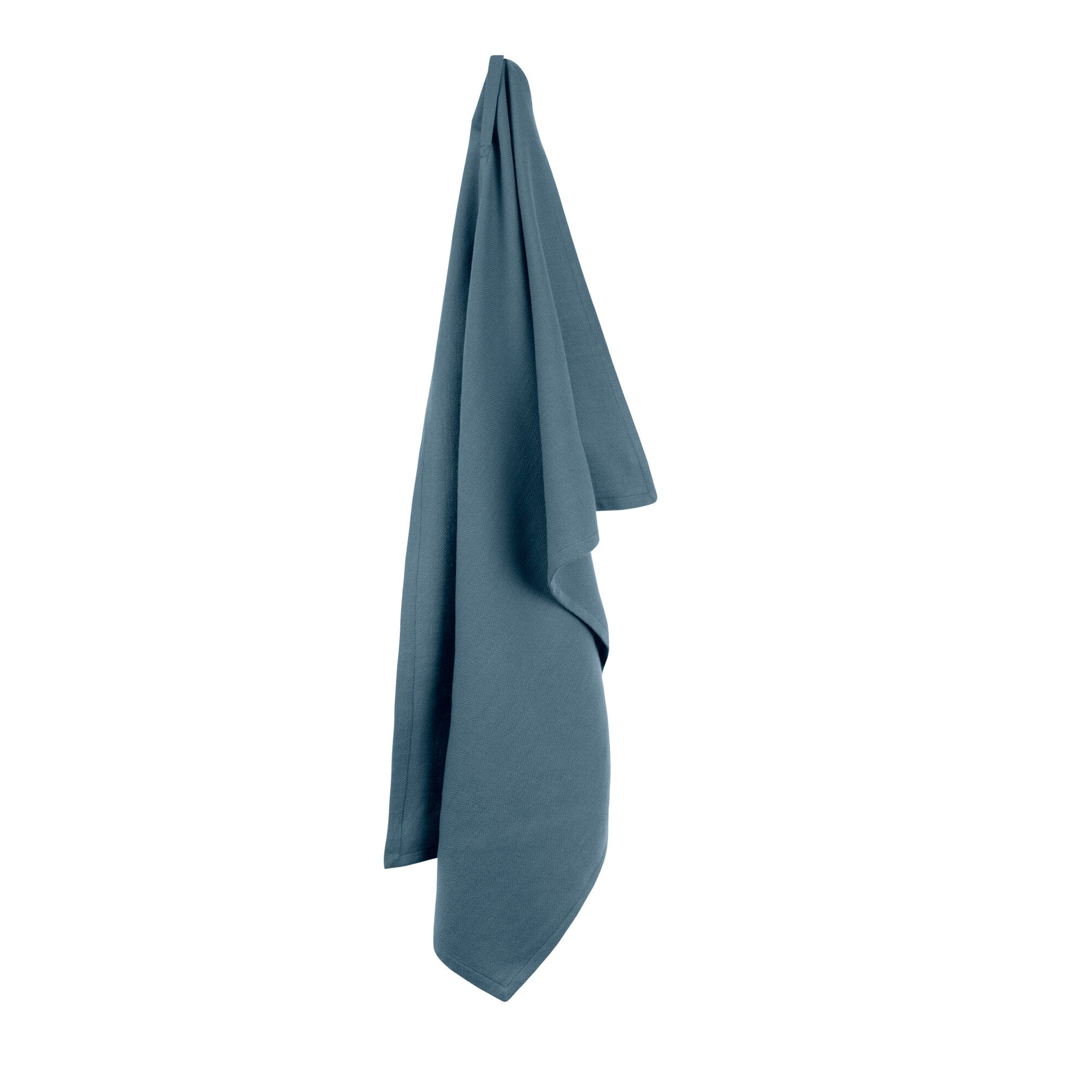 Det organiske firma køkkenhåndklæde, grå blå