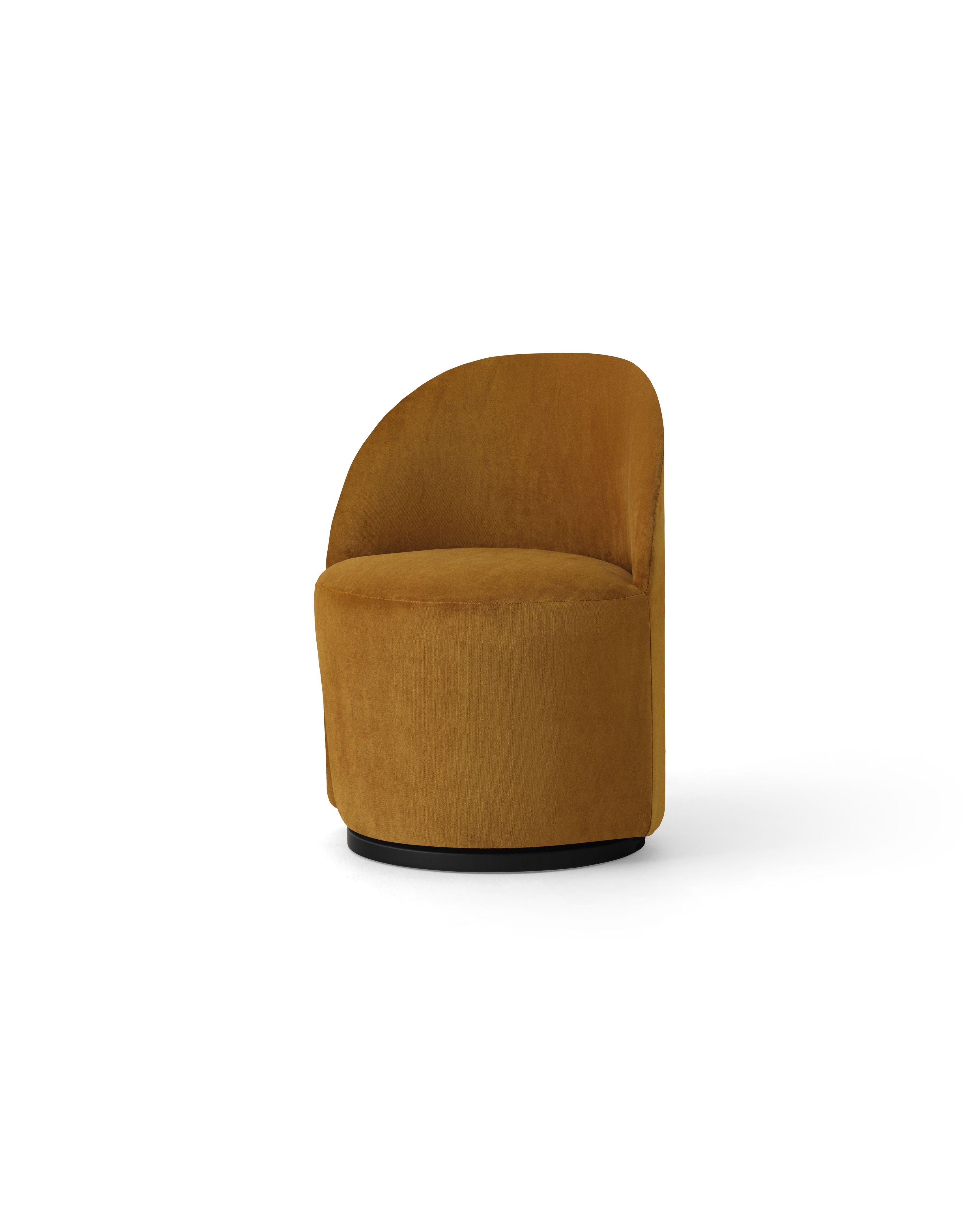 Menu Tearoom Side Chair Polstret Drejestel med Retur, Champion Brun-Stole-Menu-5709262135356-9609201-00DJ04ZZ-MEN-Allbuy