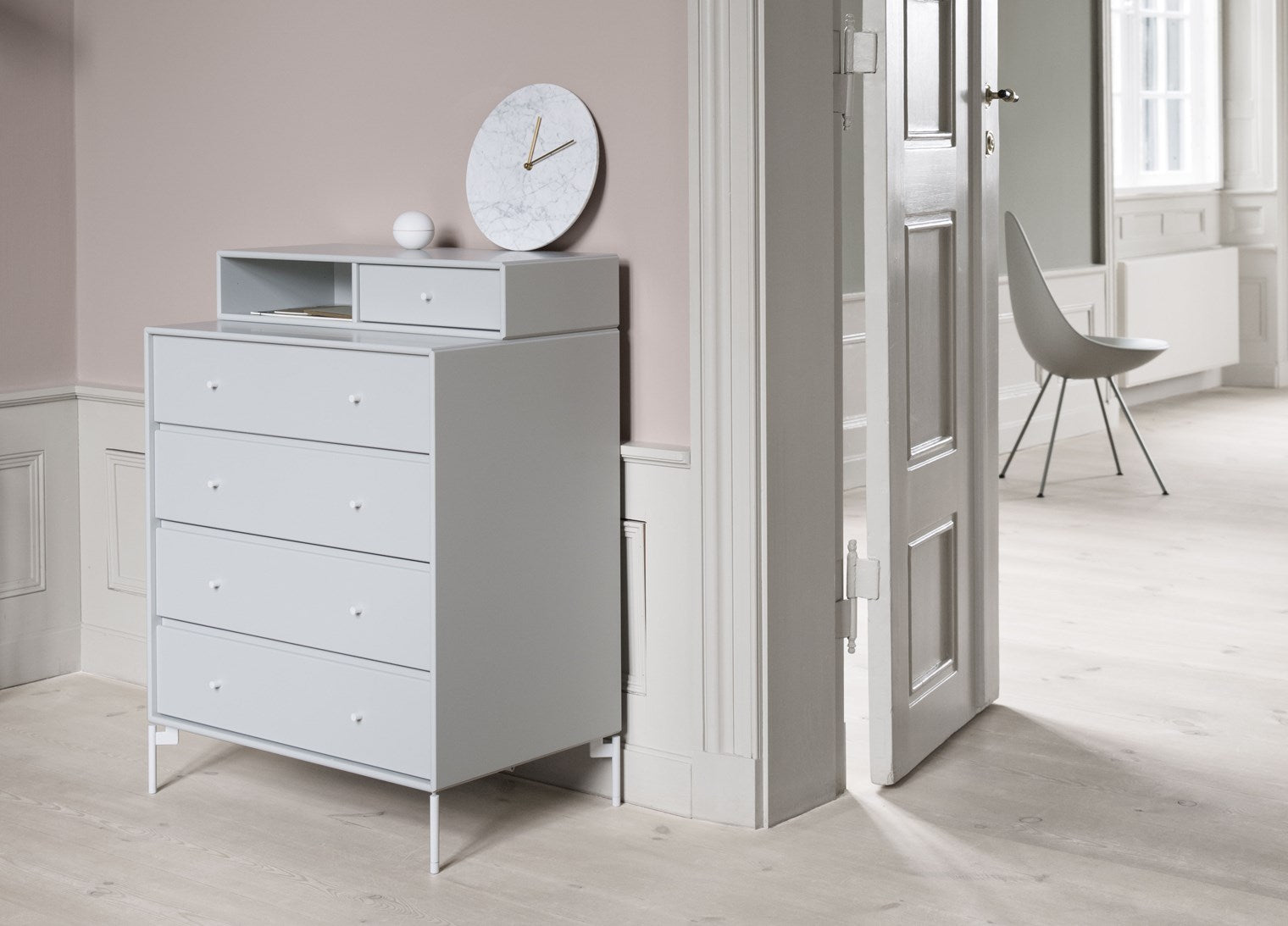Montana Keep Chest Of Drawers With 3 Cm Plinth, Acacia