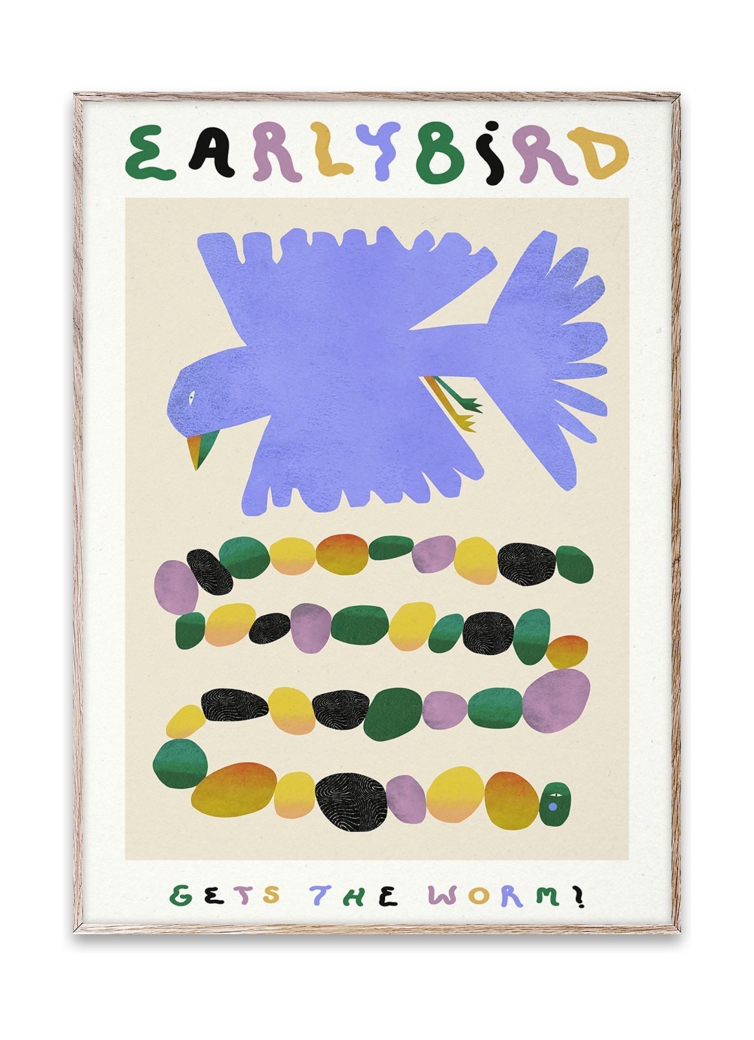 Paper Collective Early Bird Gets The Worm Plakat, 50X70 Cm